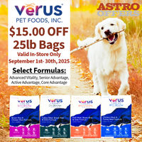 Image of VeRUS Pet Foods l $15.00 OFF Select 25lb Canine Formulas Promotion in Harleysville