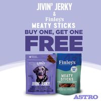 Image of NutriSource, PureVita, Finley's | Buy 1, Get 1 FREE on Jivin' Jerky & Finley's Meaty Sticks Promotion in Normandy Park