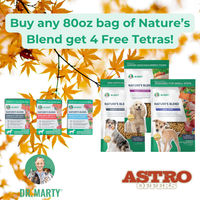 Image of Dr. Marty's | 4 FREE Tetras with 80oz Nature's Blend Purchase Promotion in Bristow