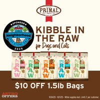 Image of Primal Pet Foods | Neighborhood Pet Store Day | $10.00 OFF 1.5lb Kibble in the Raw Promotion in Trappe