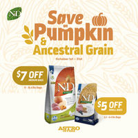 Image of Farmina | Save On Small Bags & Medium Bags of N&D Pumpkin or Ancestral Grain Promotion in Wayne
