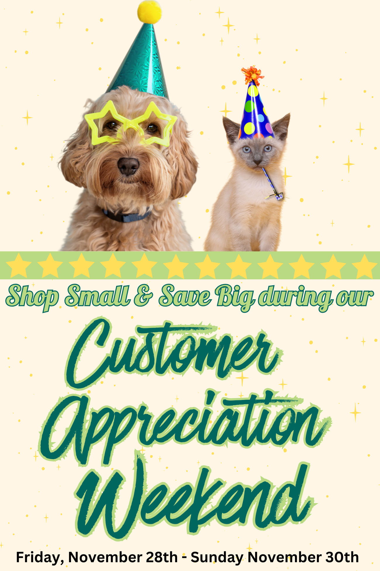 Customer Appreciation Weekend Sales!
