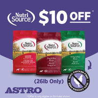 Image of NutriSource | $10.00 OFF 26lb Chicken Free Formulas! Promotion in Oconomowoc