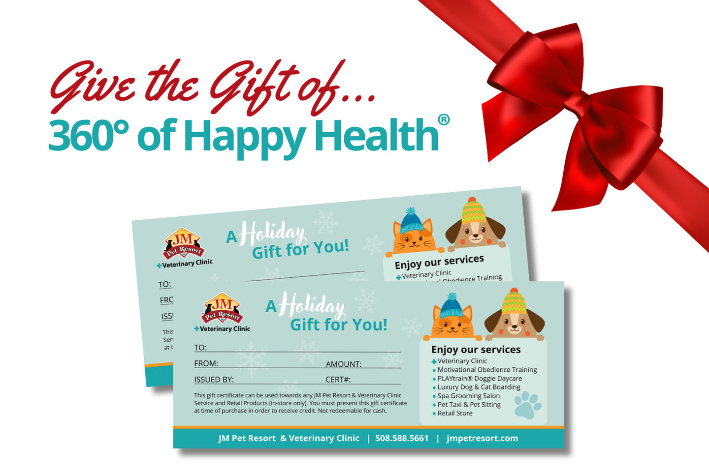 JM Pet Resort Gift Certificates
