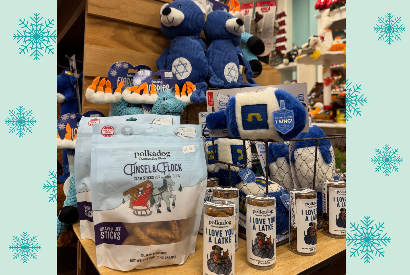 Hanukkah Themed Pet Supplies at JM Pet Resort