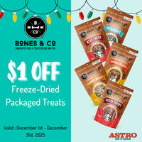 Image of Bones & Co. | $1.00 OFF Packaged Freeze-Dried Treats Promotion in San Luis Obispo