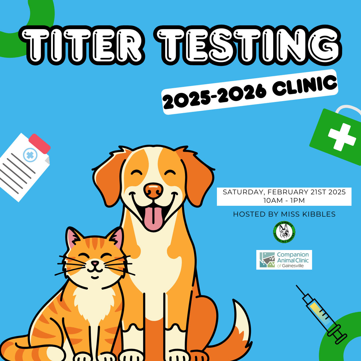 Image of Local Pet Event 2026 Titer Testing Clinic Nearby