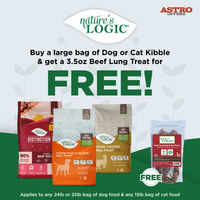 Image of Nature's Logic | FREE Small Beef Lung Treat with Large Bag of Kibble Purchase Promotion in Apex