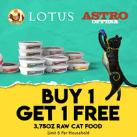Image of LOTUS | Buy 1, Get 1 FREE on 3.75oz Raw Cat Food Promotion in Bradley