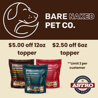 Image of Bare Naked Pet Co. (Private Offer) | Save On Toppers Promotion in Hales Corners