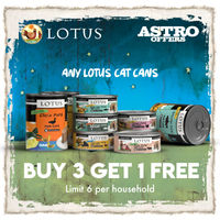 Image of LOTUS | Buy 3, Get 1 FREE on Cat Cans Promotion in Jersey City