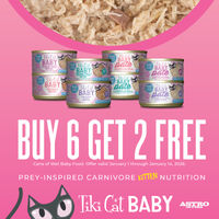Image of Tiki Cat | Buy 6, Get 2 FREE on Baby Cans Promotion in Jersey City