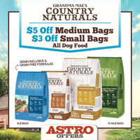 Image of Grandma Mae's | Save On Small and Medium Bags of Dry Dog Food Promotion in Belmont