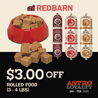 Image of Redbarn | $3.00 OFF 3lb-4lb Rolled Food Promotion in Harleysville