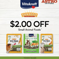 Image of Vitakraft - Sunseed | $2.00 OFF Select Small Animal Foods Promotion in Saint Petersburg