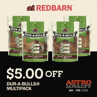 Image of Redbarn | $5.00 OFF Redbarn Dur-A-Bulls Multipack Bags Promotion in Oconomowoc