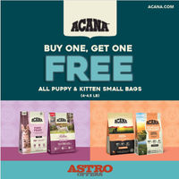 Image of ACANA | Buy 1, Get 1 FREE on Small Bags of Puppy or Kitten Kibble Promotion in Beverly Hills