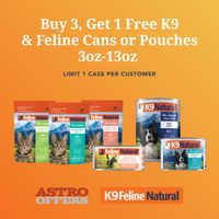 Image of K9 & Feline Natural | Buy 3, Get 1 FREE on Cans & Pouches Promotion in Jacksonville