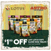 Image of LOTUS | $1.00 OFF Soft-Baked Dog Treats Promotion in Albert Lea
