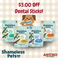 Image of Shameless Pets | $3.00 OFF Dental Sticks Promotion in Old Saybrook