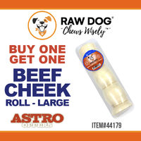 Image of Raw Dog | Buy 1, Get 1 FREE on Large Beef Cheek Rolls Promotion in Murfreesboro
