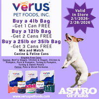 Image of VeRUS Pet Foods l FREE Can(s) with Qualifying Dry Food Purchase Promotion in Great Falls