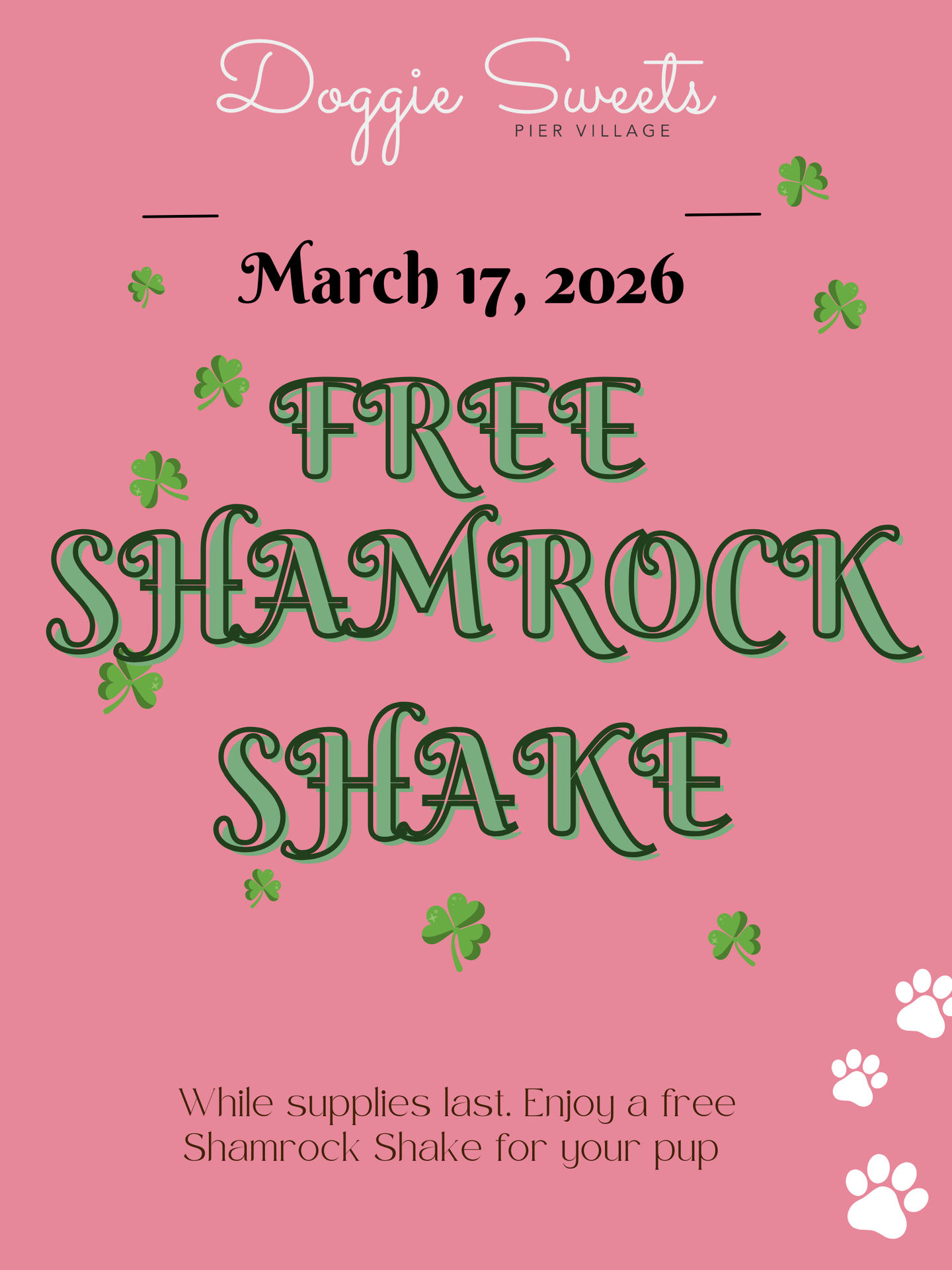 Image of Local Pet Event CAFE EVENT: St. Patrick's Celebration Nearby