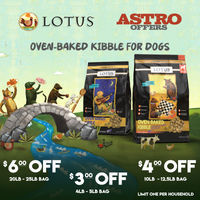 Image of LOTUS | Save On Oven-Baked Dog Kibble Promotion in Beverly Hills