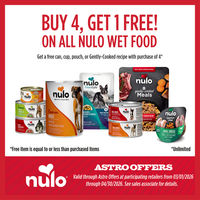 Image of Nulo | Buy 4, Get 1 FREE on Dog & Cat Wet Food Products! Promotion in Ames