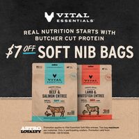 Image of Vital Essentials | $7.00 OFF14oz Freeze-Dried Dog Soft Nibs Promotion in Carmel