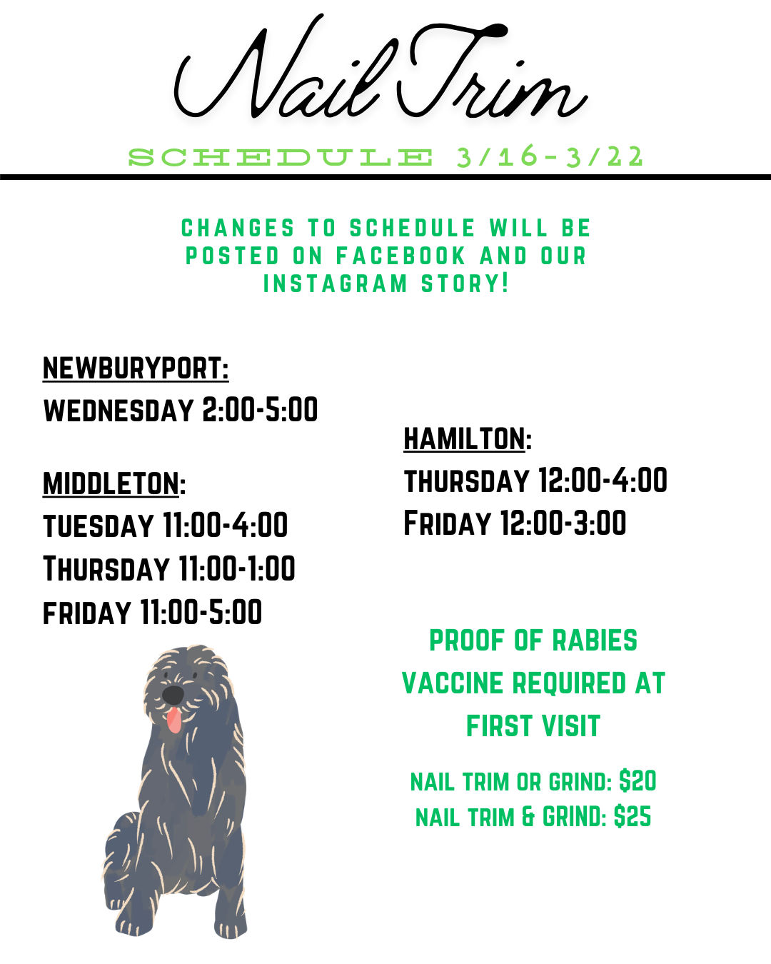 Image of Local Pet Event Nail Trims Nearby