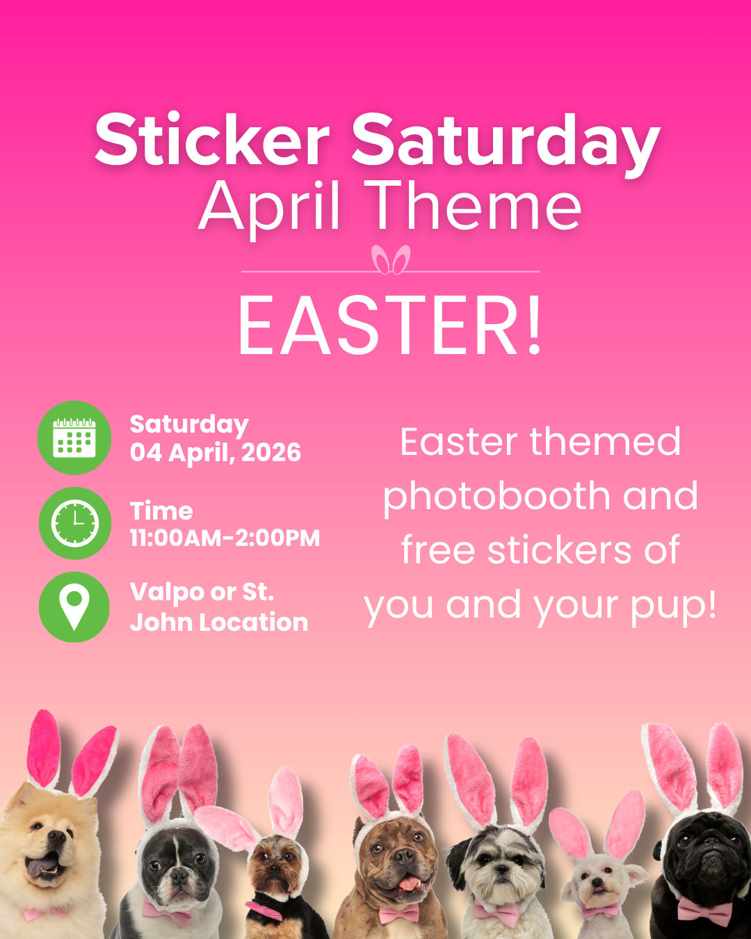 Image of Local Pet Event Sticker Saturday at Hungry Hound Nearby