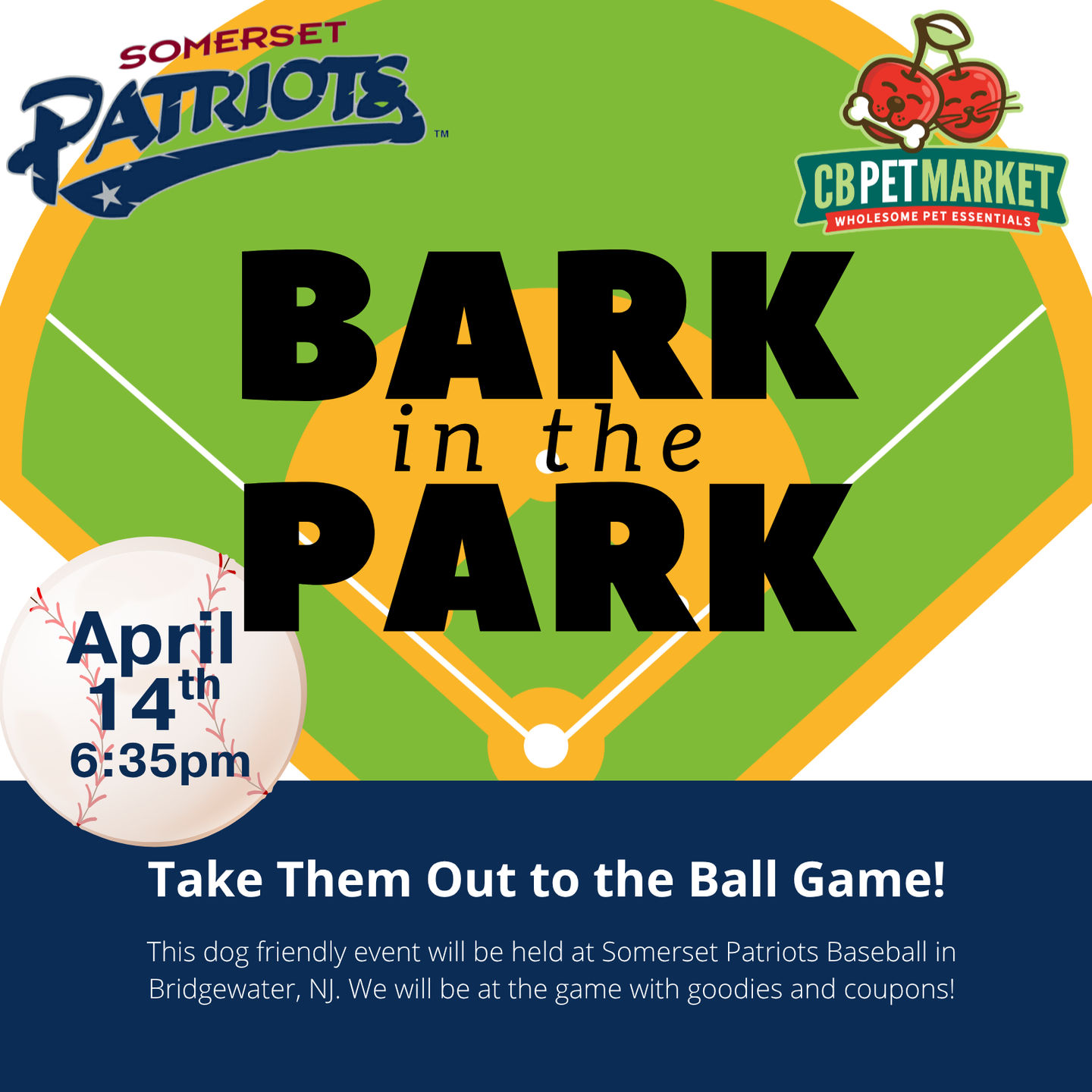 Image of Local Pet Event Bark in The Park at Somerset Patriots Nearby