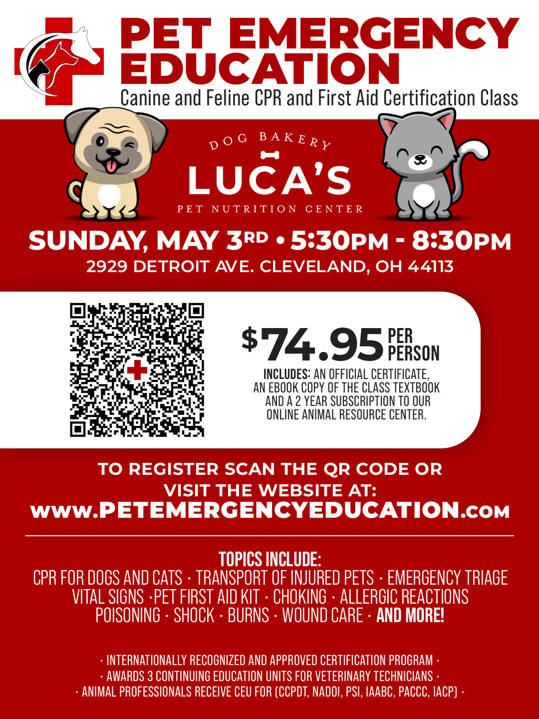 Image of Local Pet Event CPR & FIRST AID CLASS Nearby