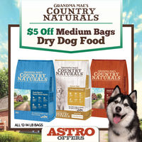 Image of Grandma Mae's | $5.00 OFF Medium Bags of Dry Dog Food Promotion in Hales Corners