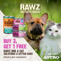 Image of RAWZ | Buy 3, Get 1 FREE on Select Solutions Dog & Cat Cans Promotion in Jersey City