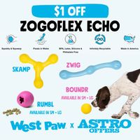Image of West Paw | $1.00 OFF Zogoflex Echo Fetch Toys Promotion in Andover