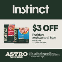 Image of Instinct | $3.00 OFF 2.7-3lb FreshRaw Medallions and Bites for Dogs Promotion in Wayne
