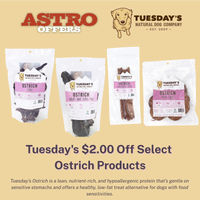 Image of Tuesday's | $2.00 OFF Select Ostrich Products Promotion in Spanaway