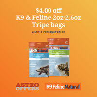 Image of K9 & Feline Natural | $4.00 OFF 2oz & 2.6oz Freeze-Dried Tripe Promotion in Spokane