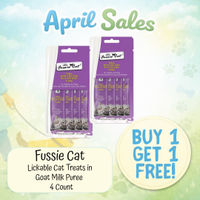 Image of April Sale - Fussie Cat Goat's Milk Cat Treats 4 ct Buy 1 Get 1 FREE! Promotion in Beverly Hills