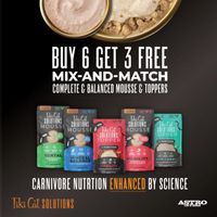 Image of Tiki Cat | Buy 6, Get 3 FREE on Solutions Mousse & Toppers  Promotion in Califon