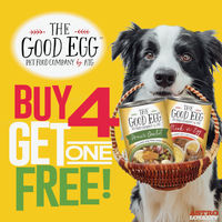 Image of Against the Grain | Buy 4, Get 1 FREE on The Good Egg Dog Cans Promotion in Banner Elk