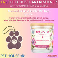 Image of Pet House Candles | FREE Air Freshener with Purchase of 9oz Candle Promotion in Beverly Hills