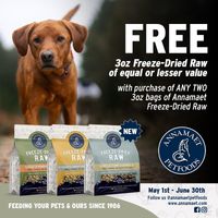 Image of Annamaet | Buy 2, Get 1 FREE on NEW 3oz Freeze Dried Raw  Promotion in Trappe