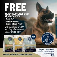 Image of Annamaet | FREE 3oz Freeze Dried Raw With Qualifying Dry Dog Food Purchase Promotion in Trappe