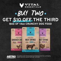 Image of Vital Essentials | $10.00 OFF Qualifying 14oz Crunchy Nibs Dog Food Purchase Promotion in Trappe