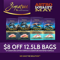 Image of Zignature | $8.00 OFF 12.5lb Catfish & Whitefish Formulas Promotion in Beverly Hills