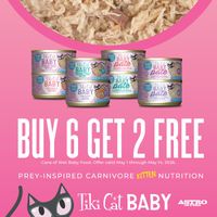 Image of Tiki Cat | Buy 6, Get 2 FREE on Baby Cans! Promotion in Beverly Hills