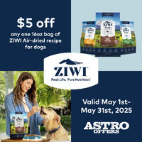 Image of ZIWI | $5.00 OFF 16oz Air-Dried Dog Recipes Promotion in Bradenton